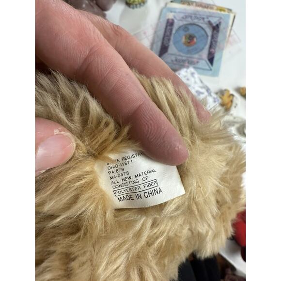 Vintage Soft Plush Beige Full Body Hand Puppet Bear Yang Jee 9.5” Stuffed Animal - Picture 5 of 6
